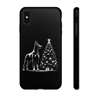 Doberman Christmas Tree iPhone Case