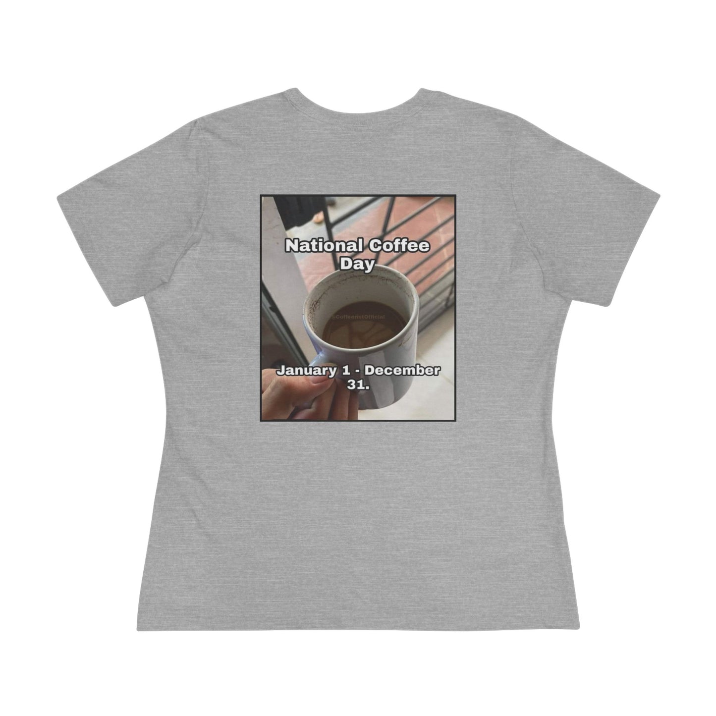 National Coffee Day Women's Short Sleeve Crewneck Tee