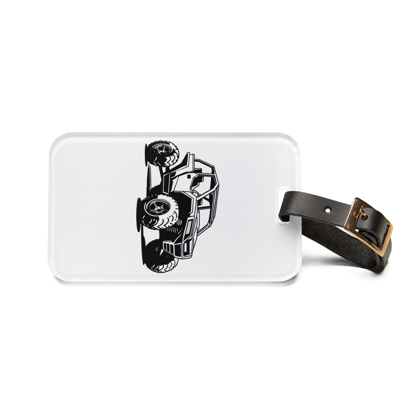 Off The Beaten Path Side By Side Leather Strap Luggage Tag