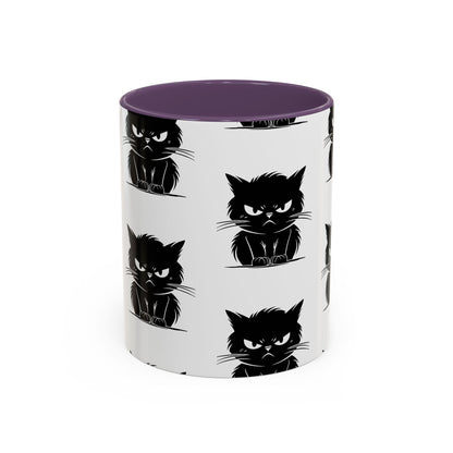 Angry Cat 2-Tone Coffee Mug