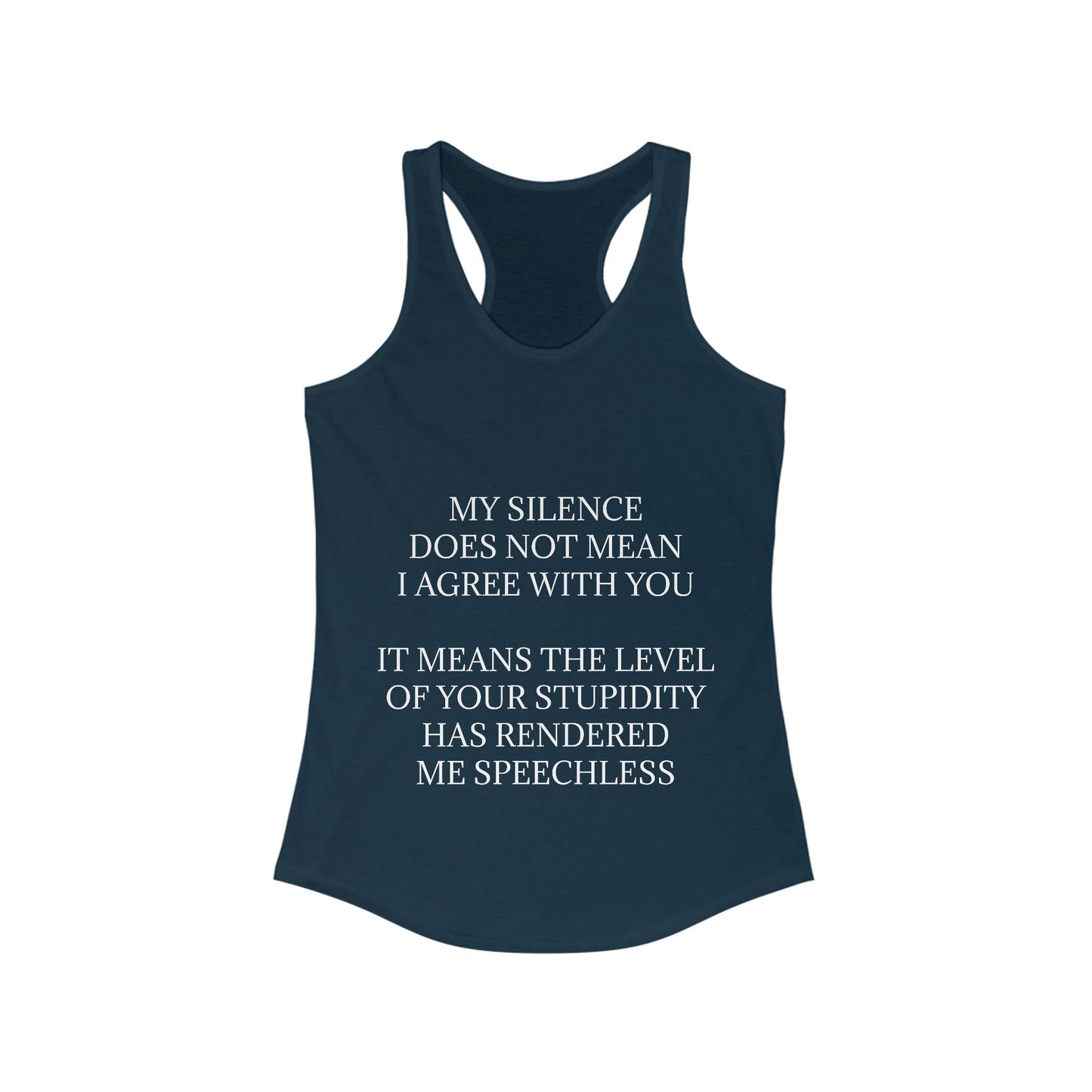 Speechless Women's Racerback Tank