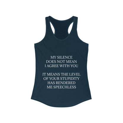 Speechless Women's Racerback Tank