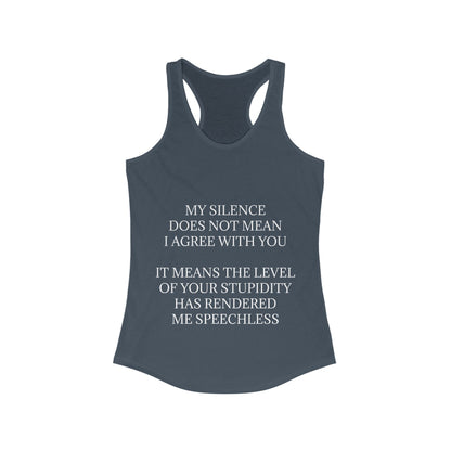 Speechless Women's Racerback Tank