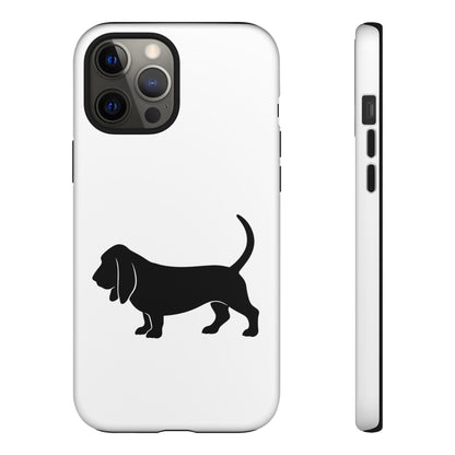 Basset Hound Silhouette iPhone Case