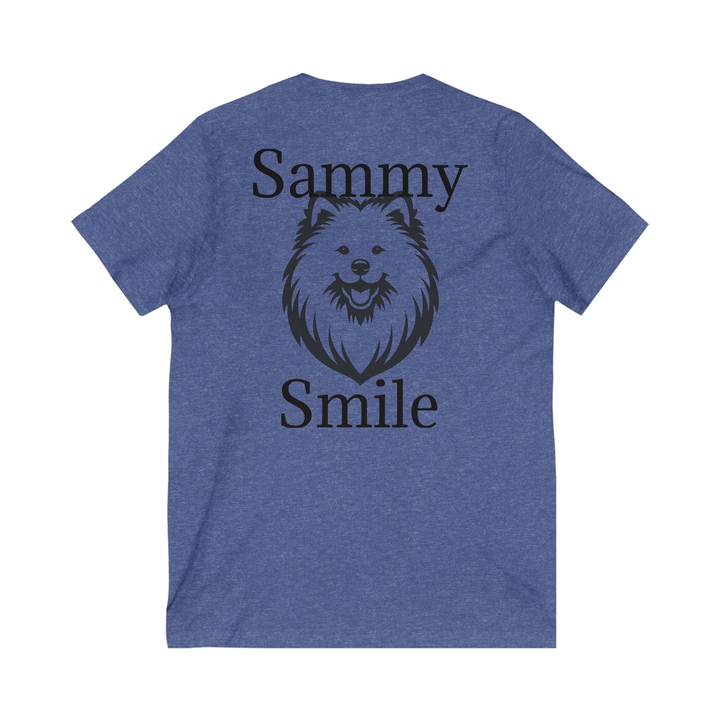 Sammy Smile Unisex Short Sleeve V-Neck Tee