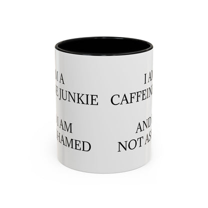 Caffeine Junkie 2-Tone Coffee Mug