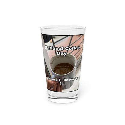 National Coffee Day Drinking Glass