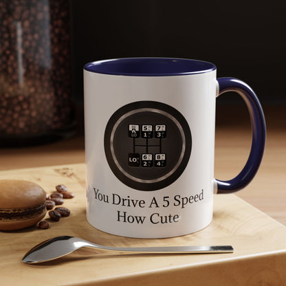 5 Speed How Cute 2-Tone Coffee Mug