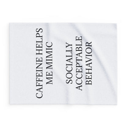 Socially Acceptable Arctic Fleece Blanket