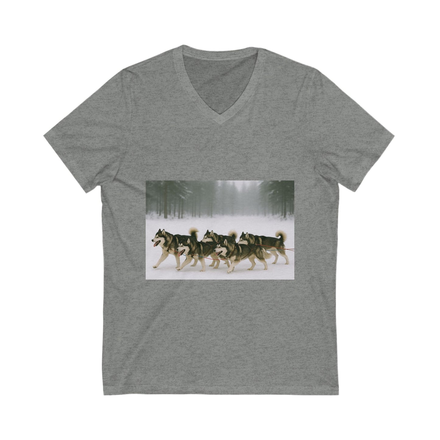 Mush On Unisex Short Sleeve V-Neck Tee