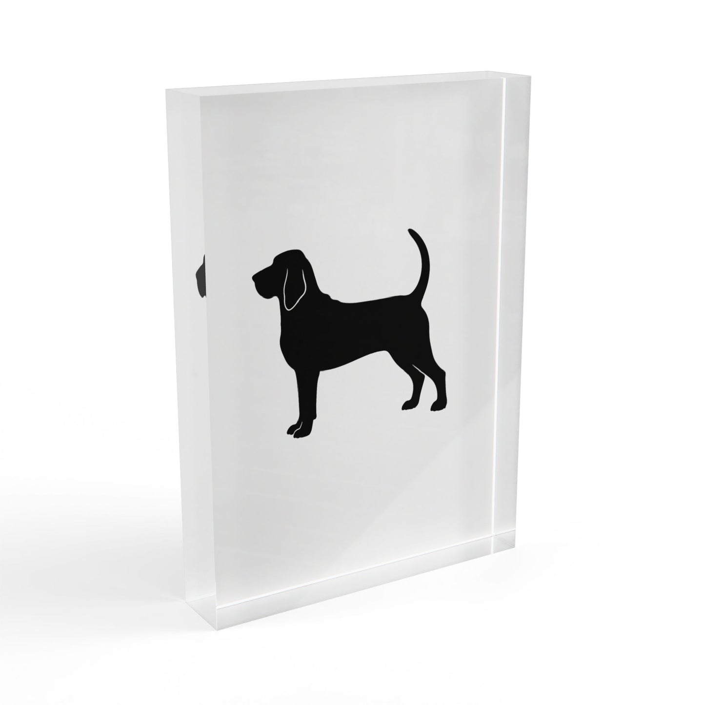 Bloodhound Silhouette Acrylic Photo Block