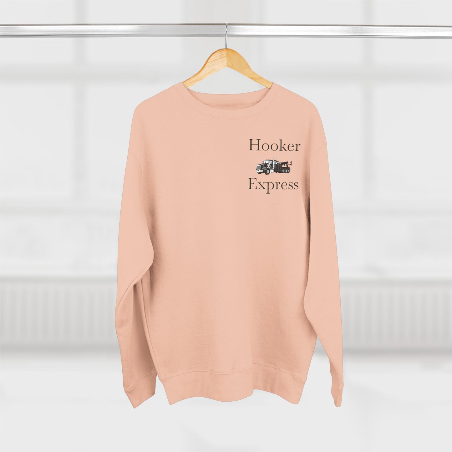 H**ker Express Heavy Tow Truck Unisex Crewneck Sweatshirt