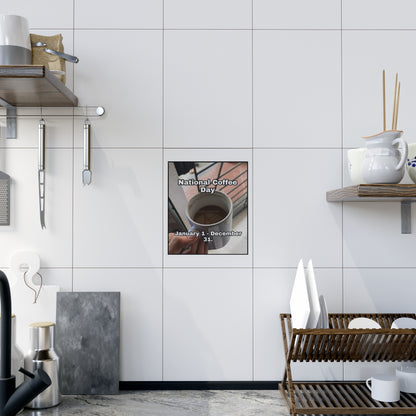 National Coffee Day Ceramic Photo Tile