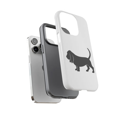 Basset Hound Silhouette iPhone Case