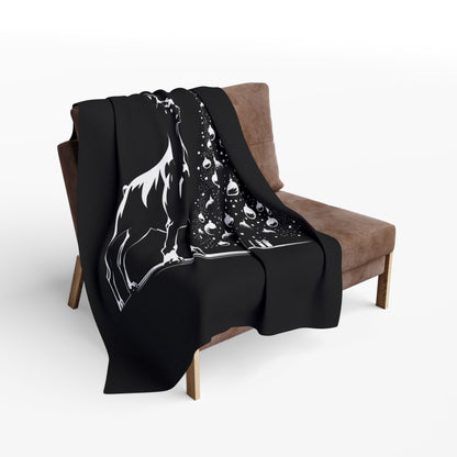 Doberman Christmas Tree Arctic Fleece Blanket