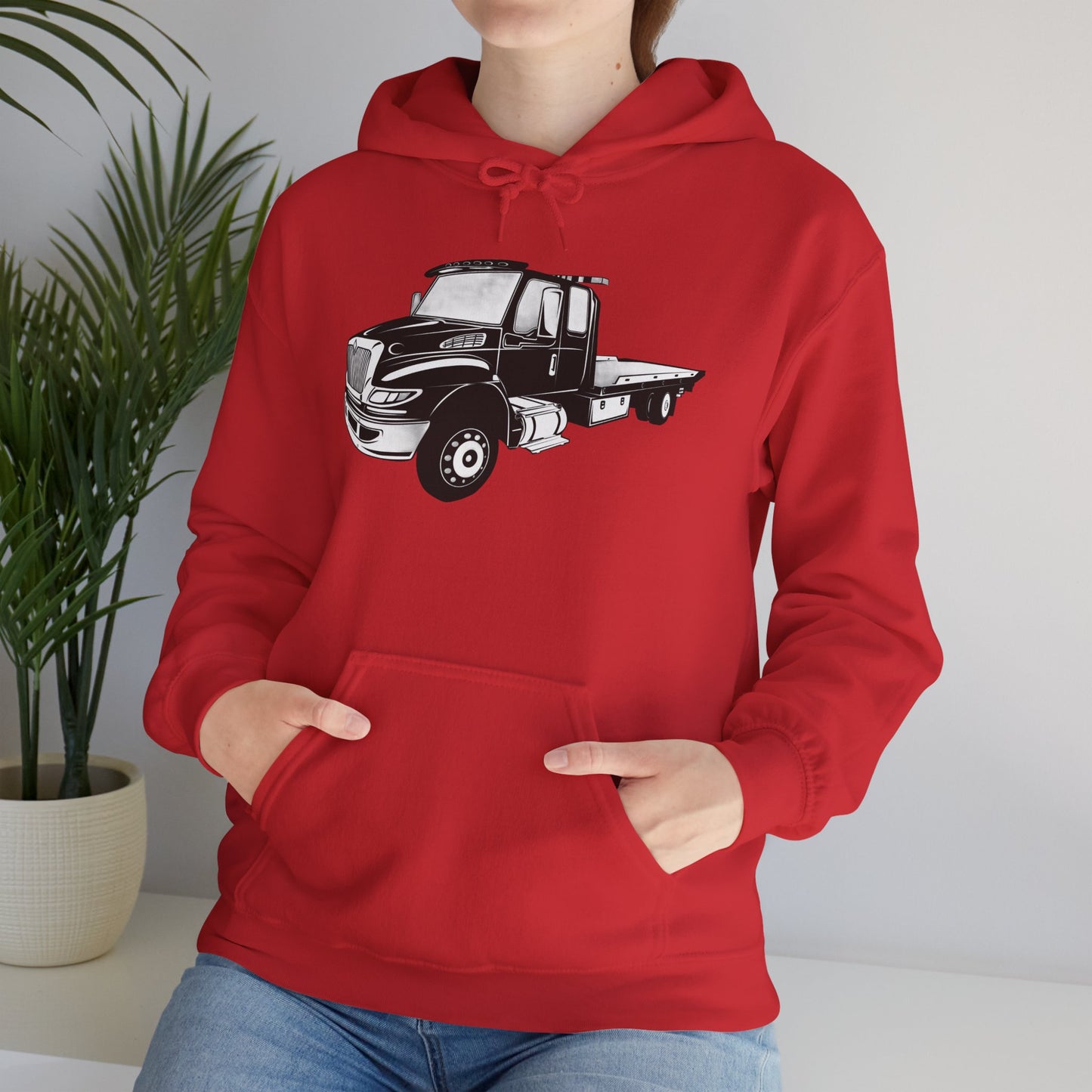 Flatbed Tow Truck Unisex Hoodie