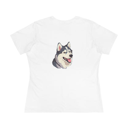 Malamute Head Women's Short Sleeve Crewneck Tee