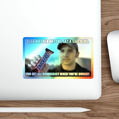 Hurricaney Holographic Sticker