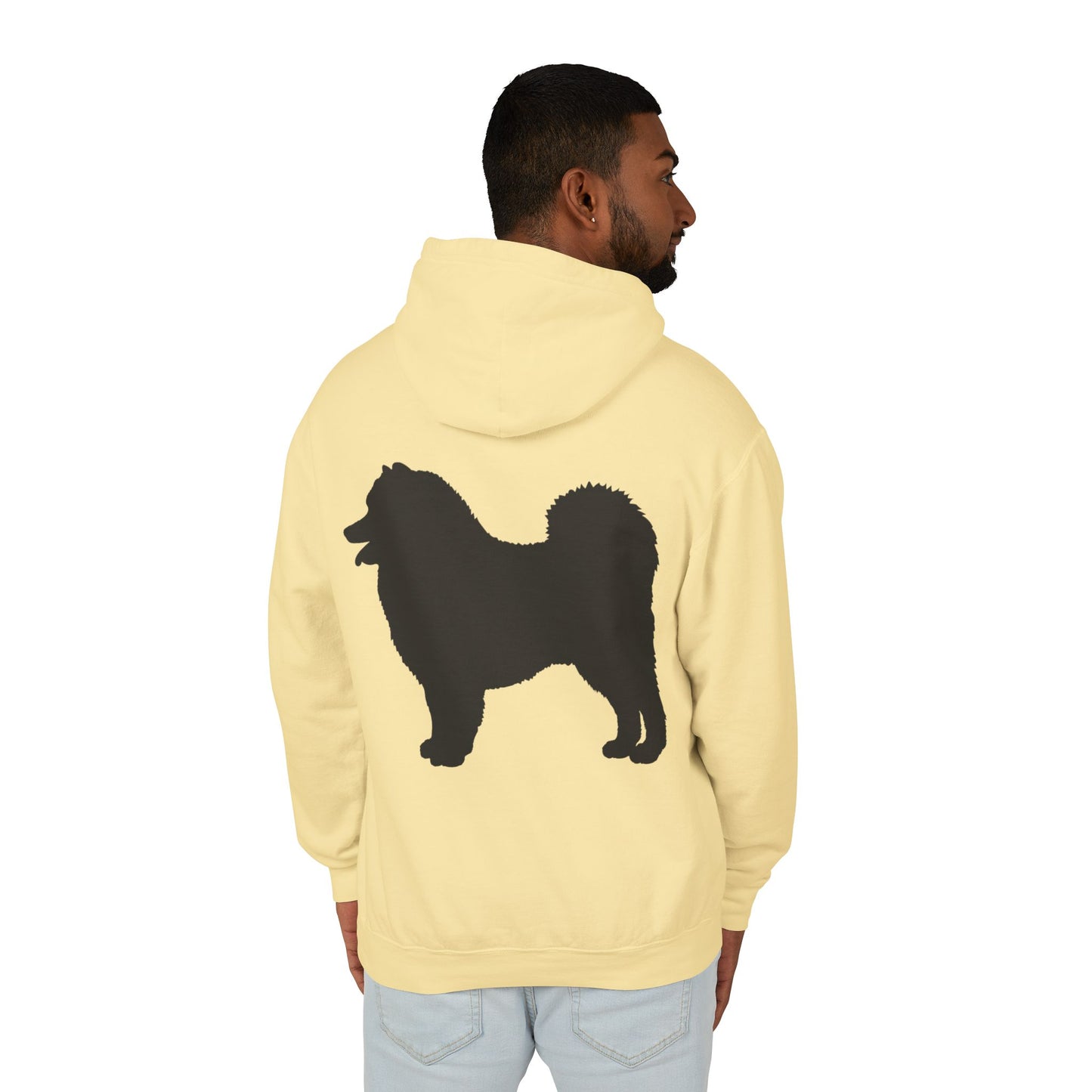 Samoyed Silhouette Unisex Lightweight Hoodie