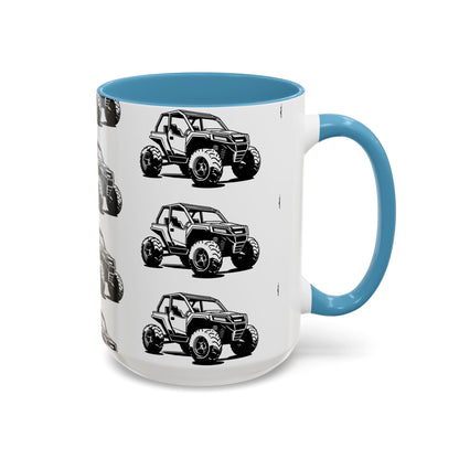 Off The Beaten Path Side By Side 2-Tone Coffee Mug