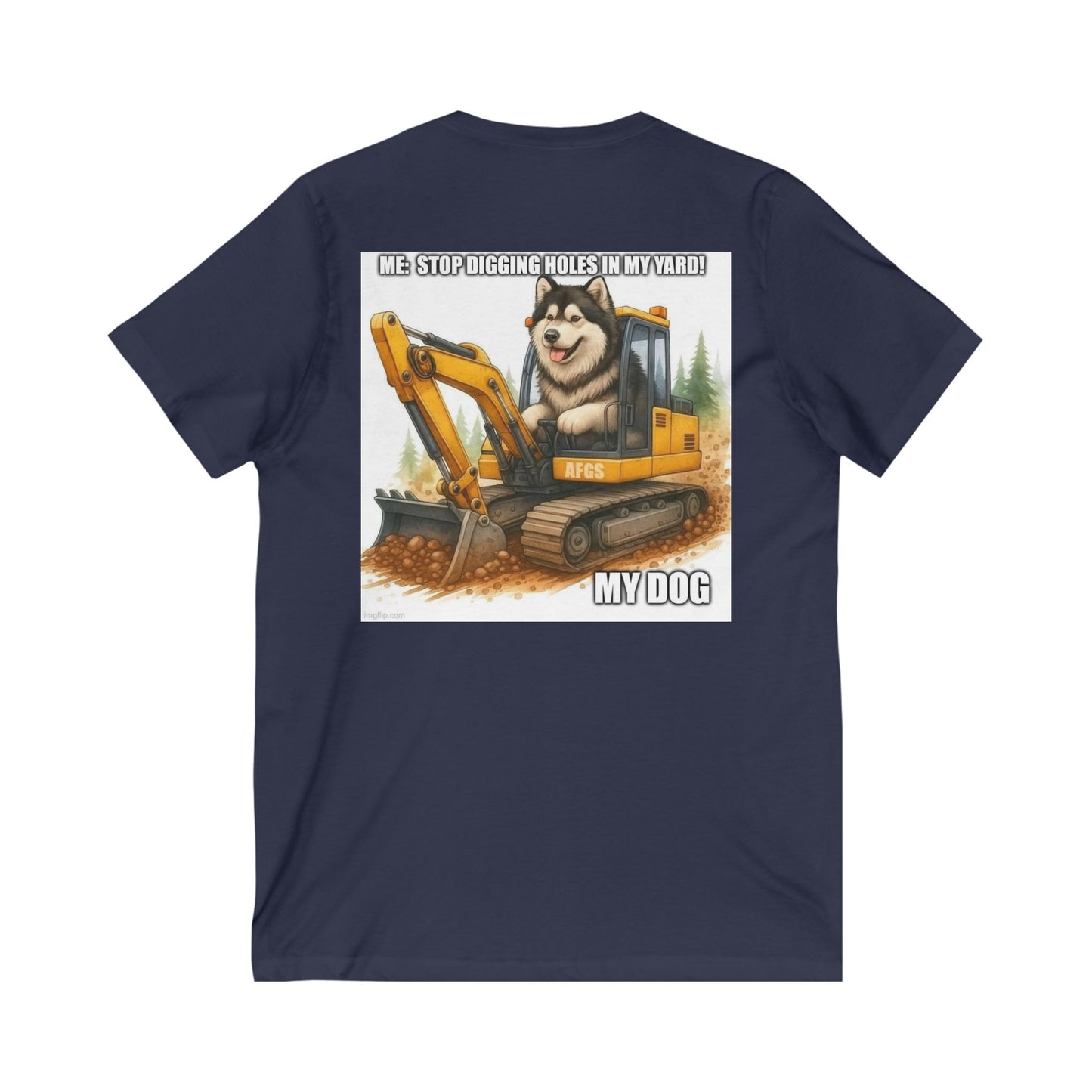 Digmaster Unisex Short Sleeve V-Neck Tee