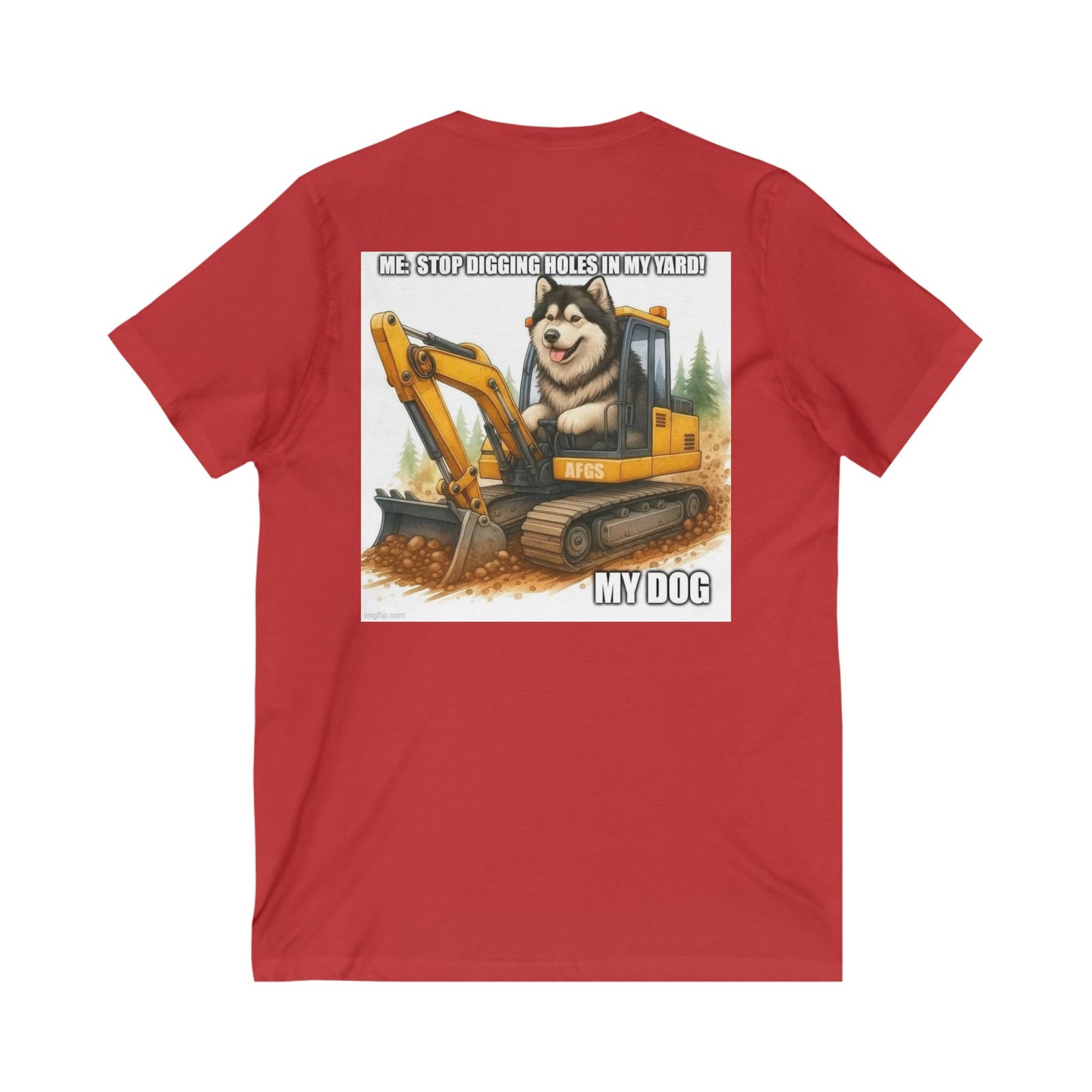 Digmaster Unisex Short Sleeve V-Neck Tee