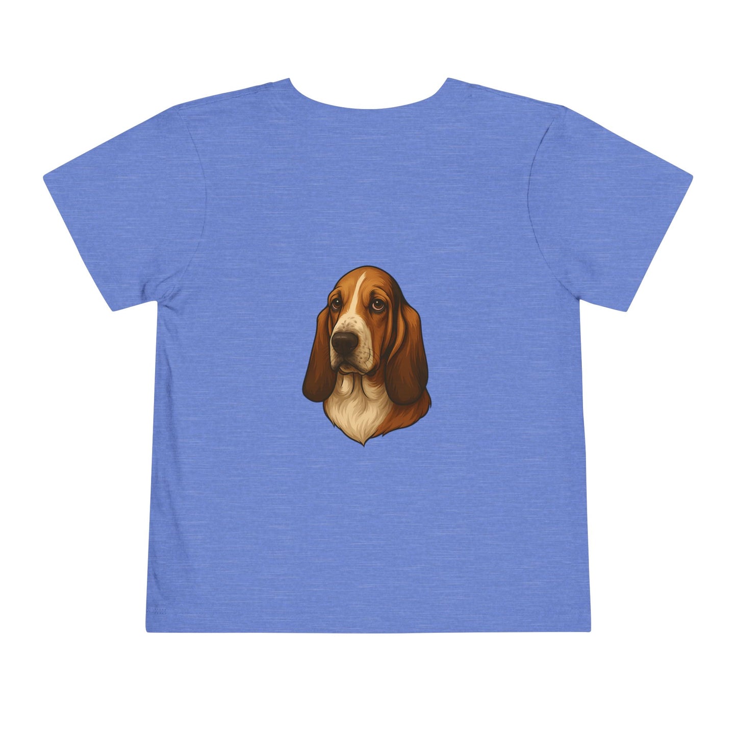 Basset Hound Head Toddler Unisex Short Sleeve Crewneck Tee