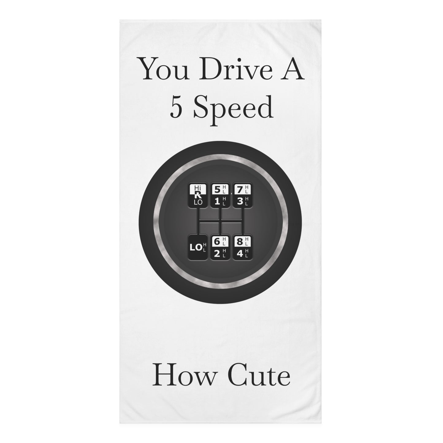 5 Speed How Cute Mink-Cotton  Beach Towel