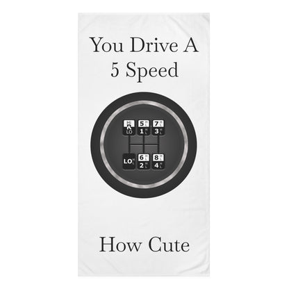 5 Speed How Cute Mink-Cotton  Beach Towel