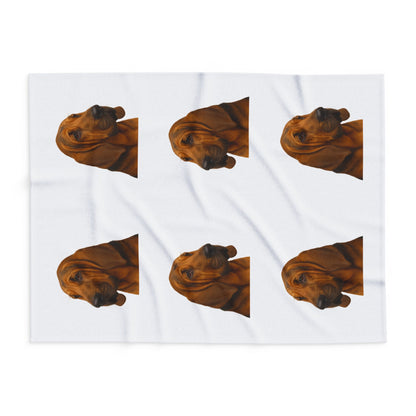 Bloodhound Head Arctic Fleece Blanket