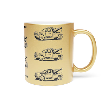 Wheel Lift Tow Truck Metallic Coffee Mug