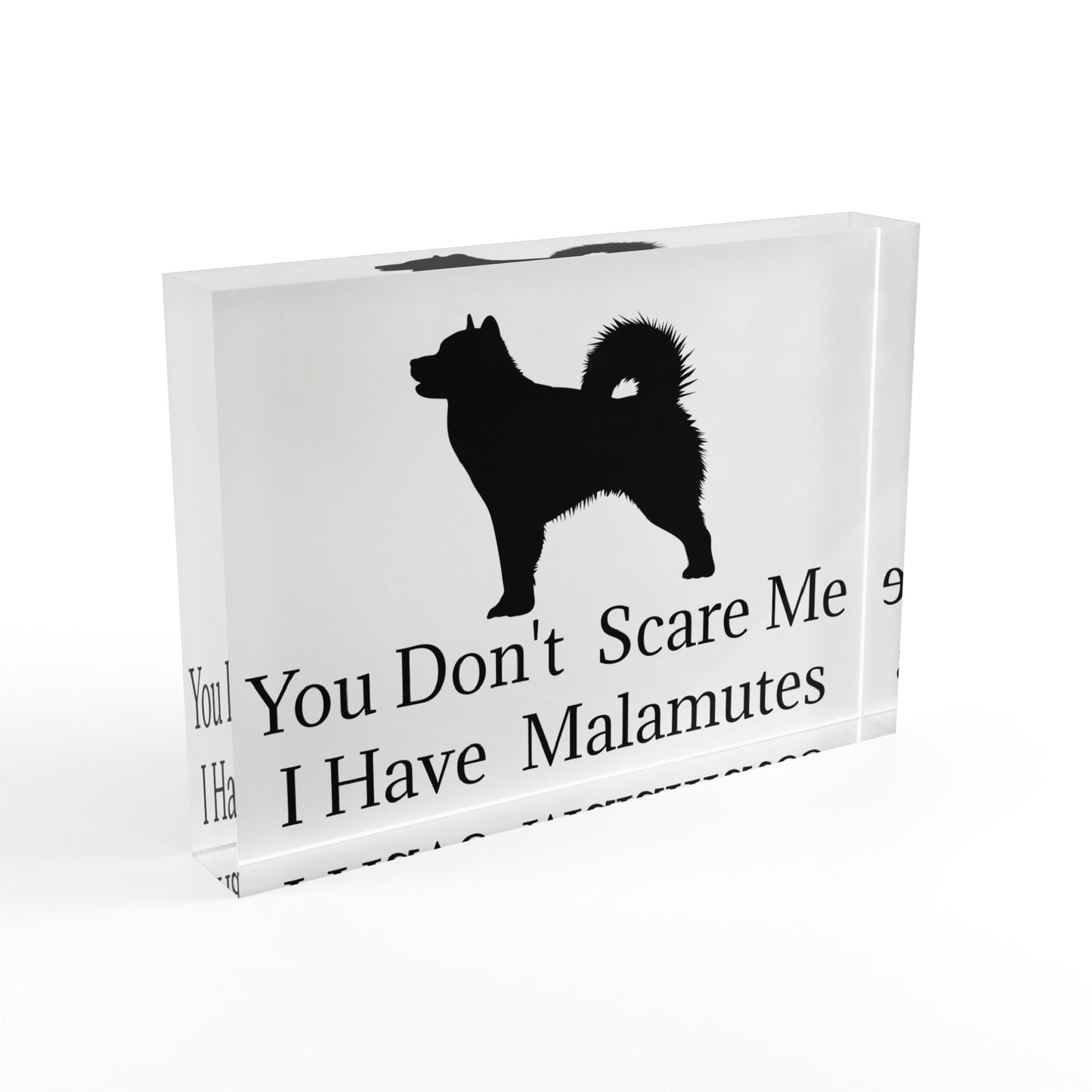You Don't Scare Me Acrylic Photo Block