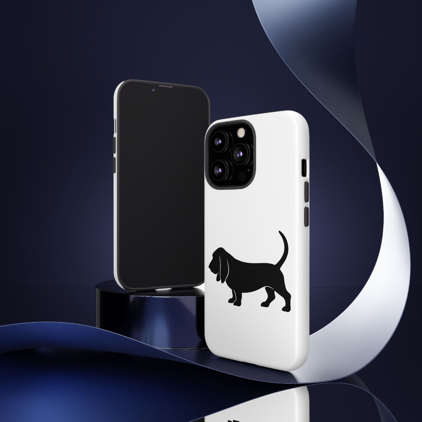 Basset Hound Silhouette iPhone Case