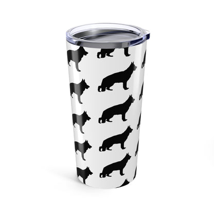 German Shepherd Silhouette Tumbler