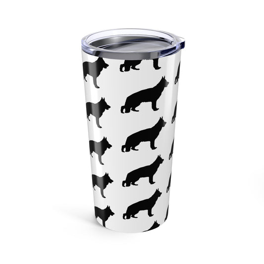 German Shepherd Silhouette Tumbler