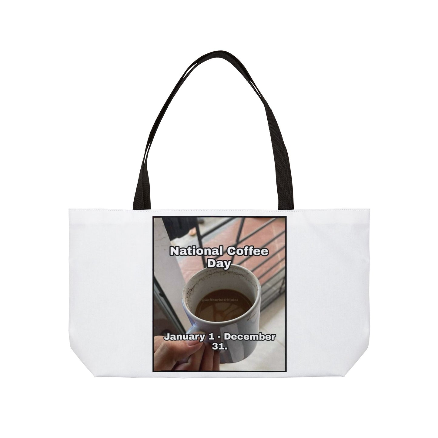 National Coffee Day Weekender Tote Bag