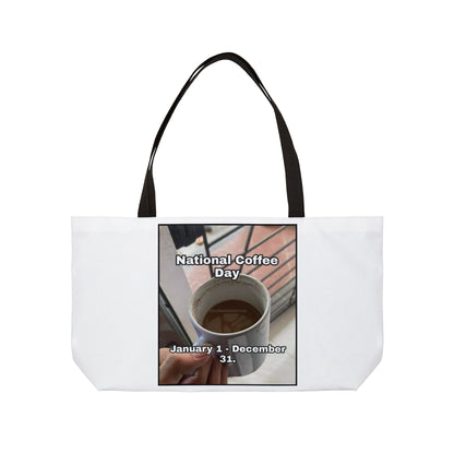 National Coffee Day Weekender Tote Bag