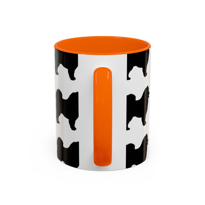 Samoyed Silhouette 2-Tone Coffee Mug