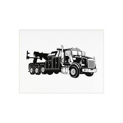 Heavy Tow Truck Ceramic Photo Tile