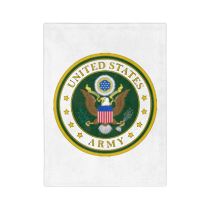 US Army Velveteen Microfiber Blanket