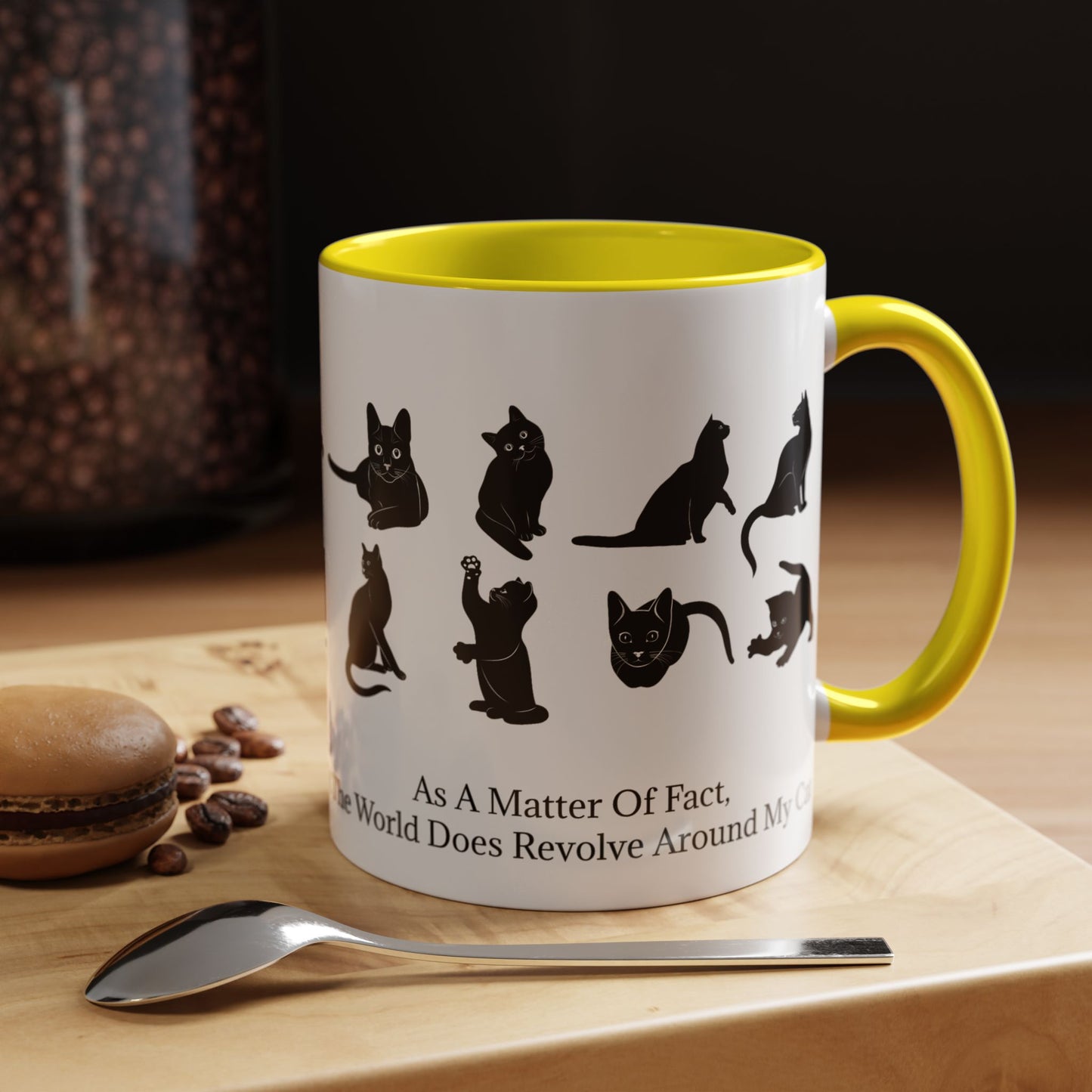 Matter Of Fact Cat 2-Tone Coffee Mug