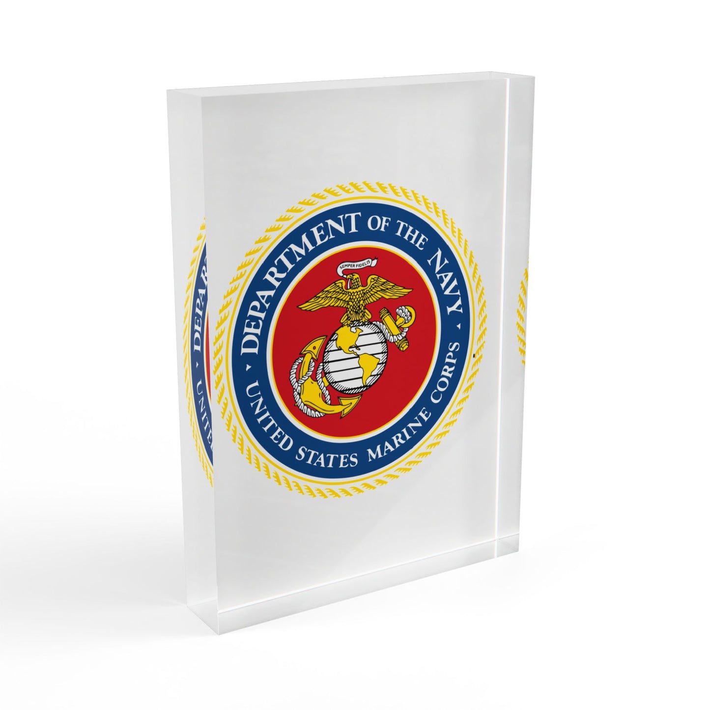 US Marine Corps Acrylic Photo Block