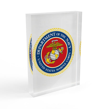 US Marine Corps Acrylic Photo Block