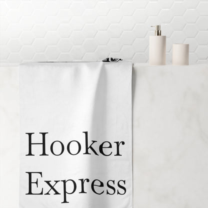 H**ker Express Wheel Lift Tow Truck Mink-Cotton  Beach Towel