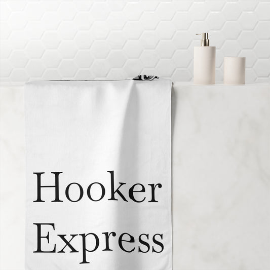 H**ker Express Wheel Lift Tow Truck Mink-Cotton  Beach Towel