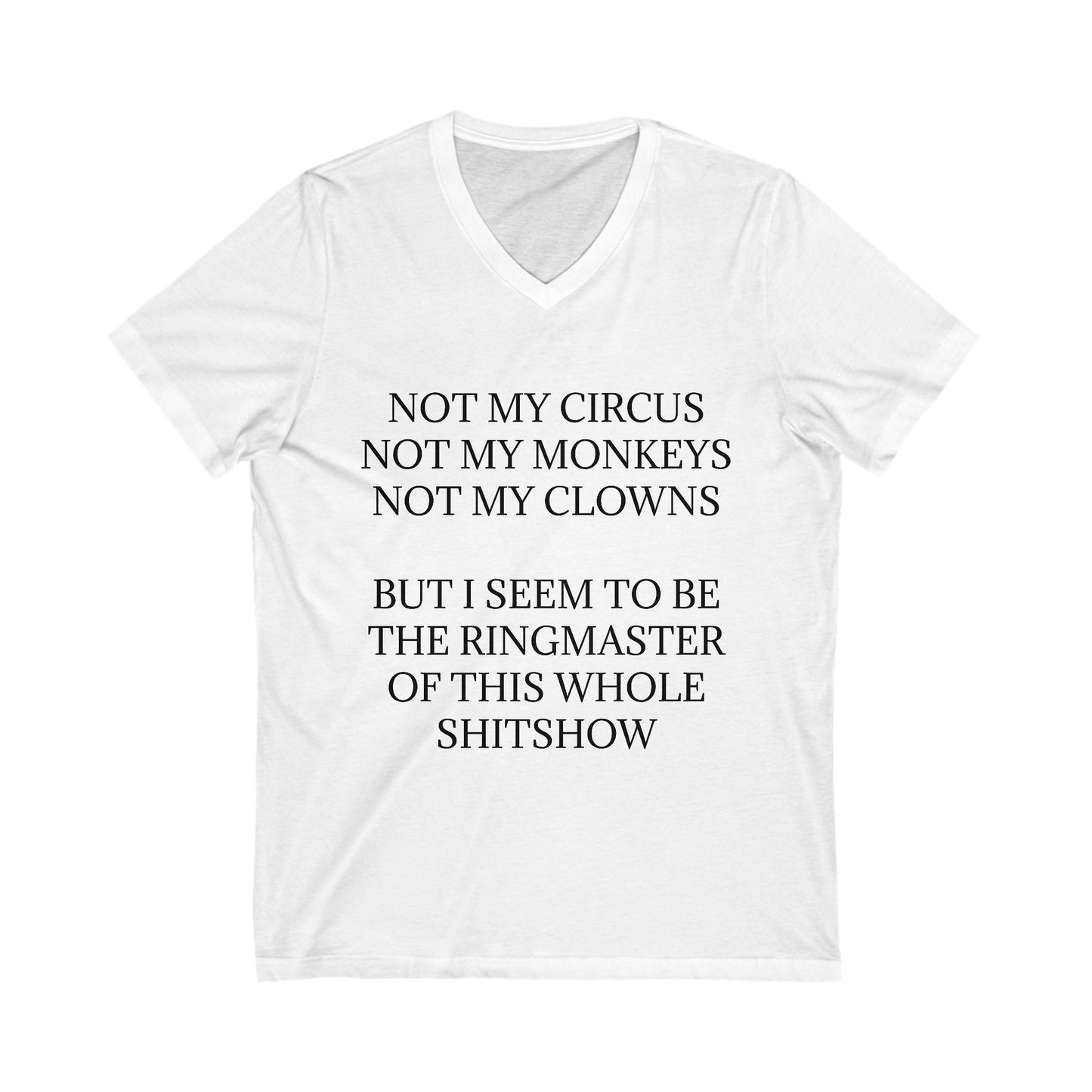 Ringmaster Unisex Short Sleeve V-Neck Tee