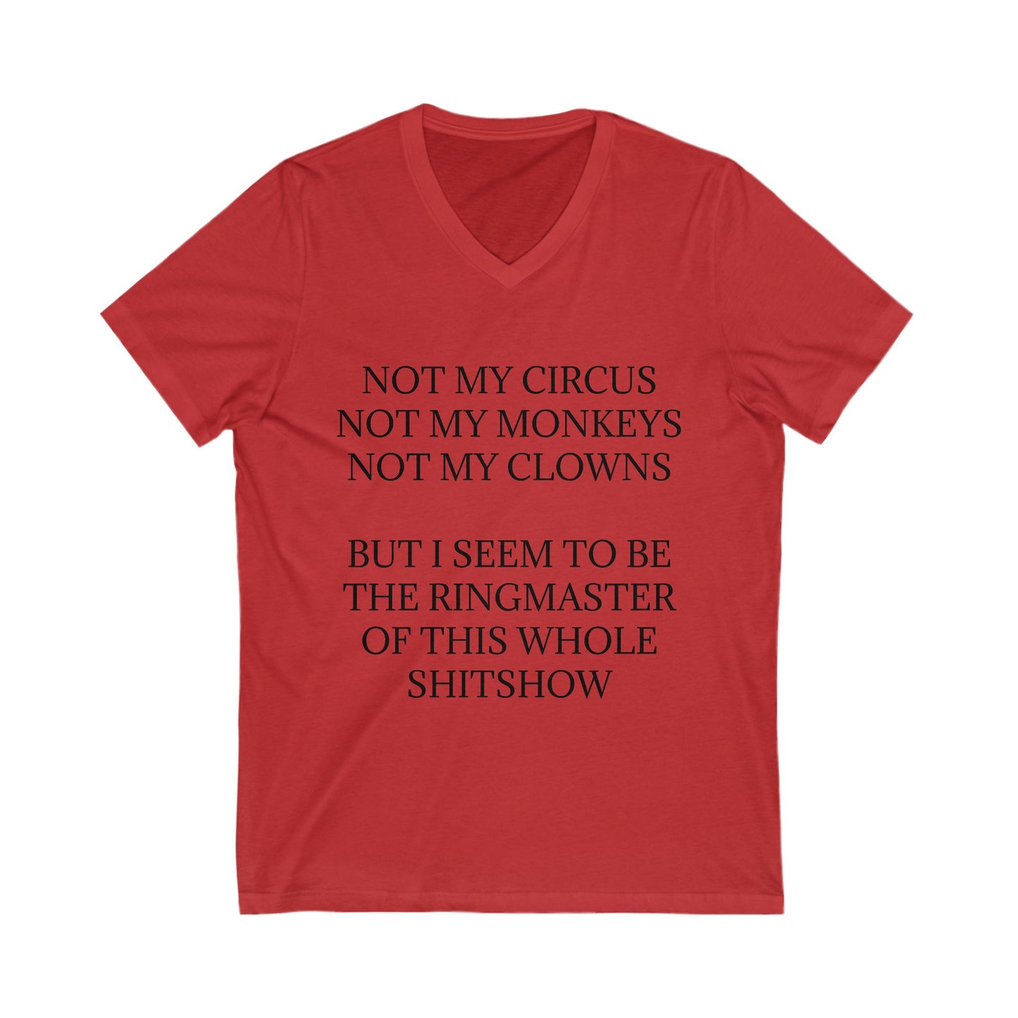 Ringmaster Unisex Short Sleeve V-Neck Tee
