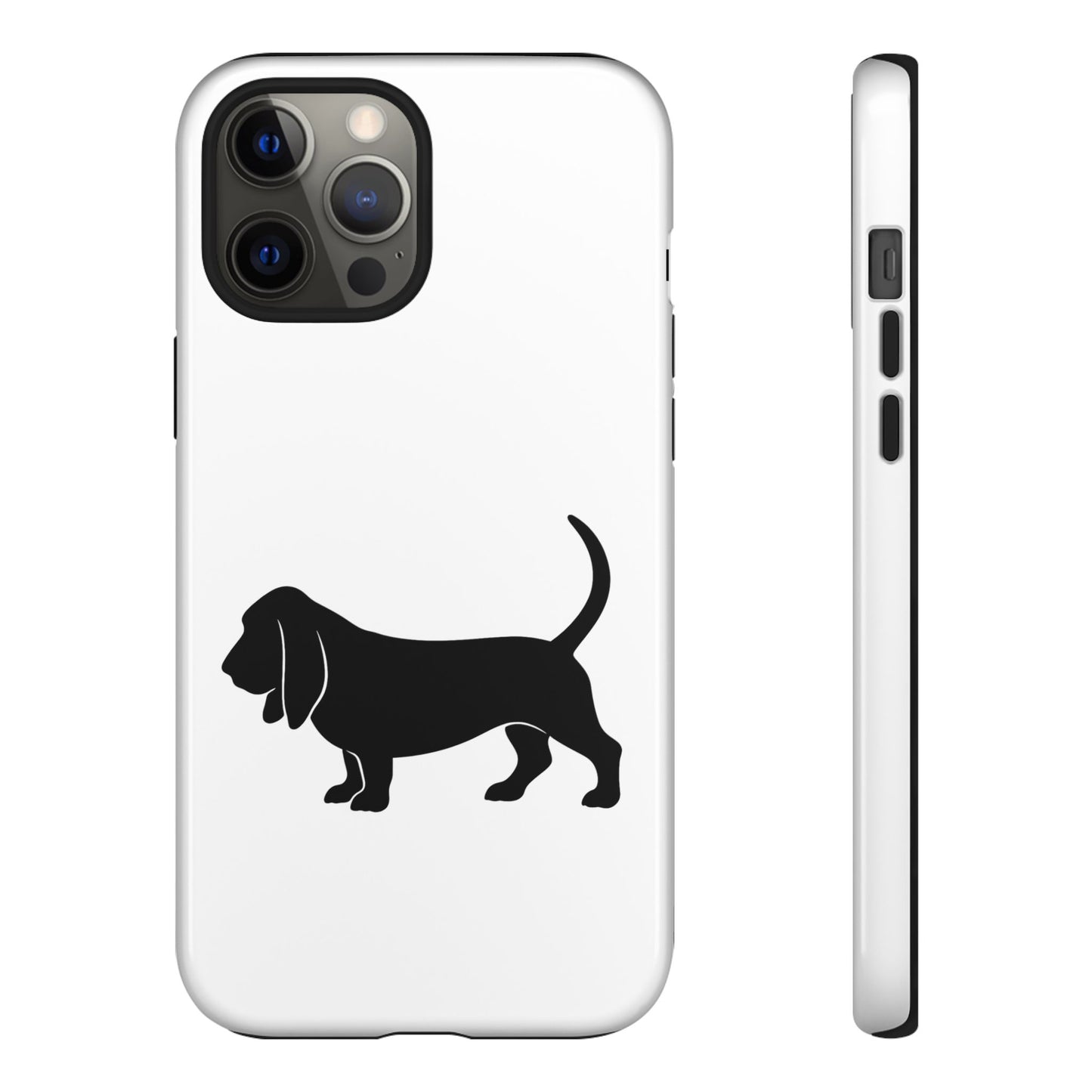 Basset Hound Silhouette iPhone Case