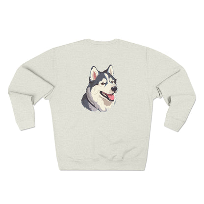 Malamute Head Unisex Crewneck Sweatshirt