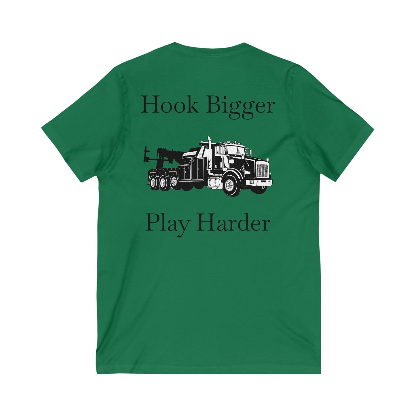 Hook Bigger Unisex Short Sleeve V-Neck Tee